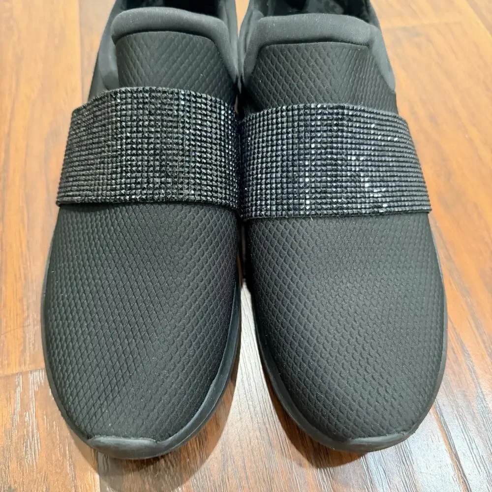 Clarks Cloudsteppers Black Slip On Comfort Sneakers Women’s US 9.5 Elastic Strap
